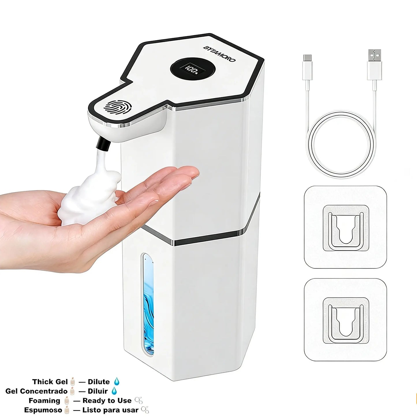 Touchless Foaming Soap Dispenser with USB Charging