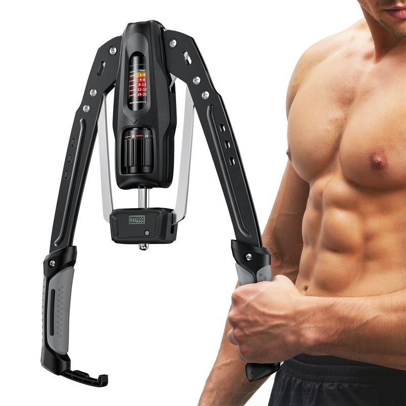 Merach Adjustable Hydraulic Arm Trainer, 22–440lbs