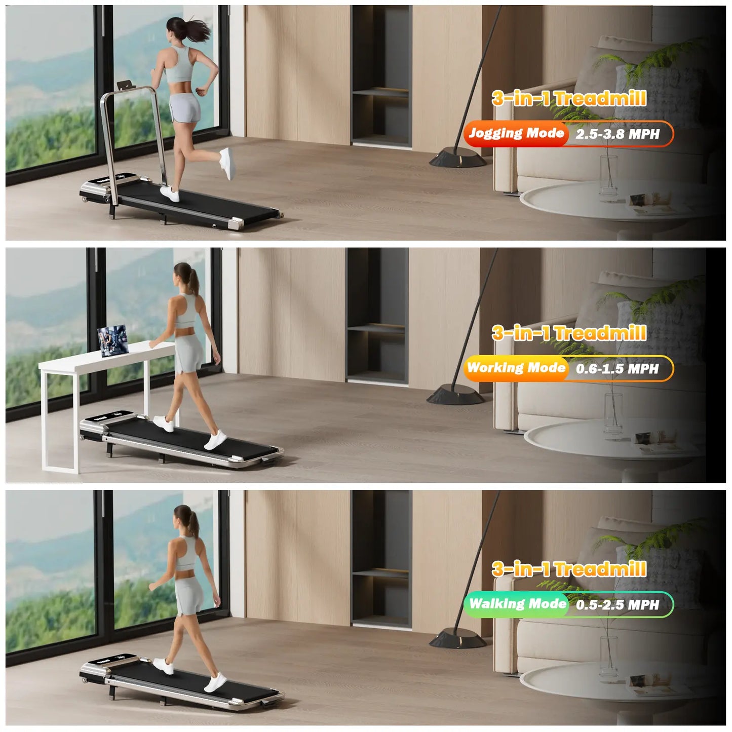 Yagud Under Desk Walking Pad with Remote