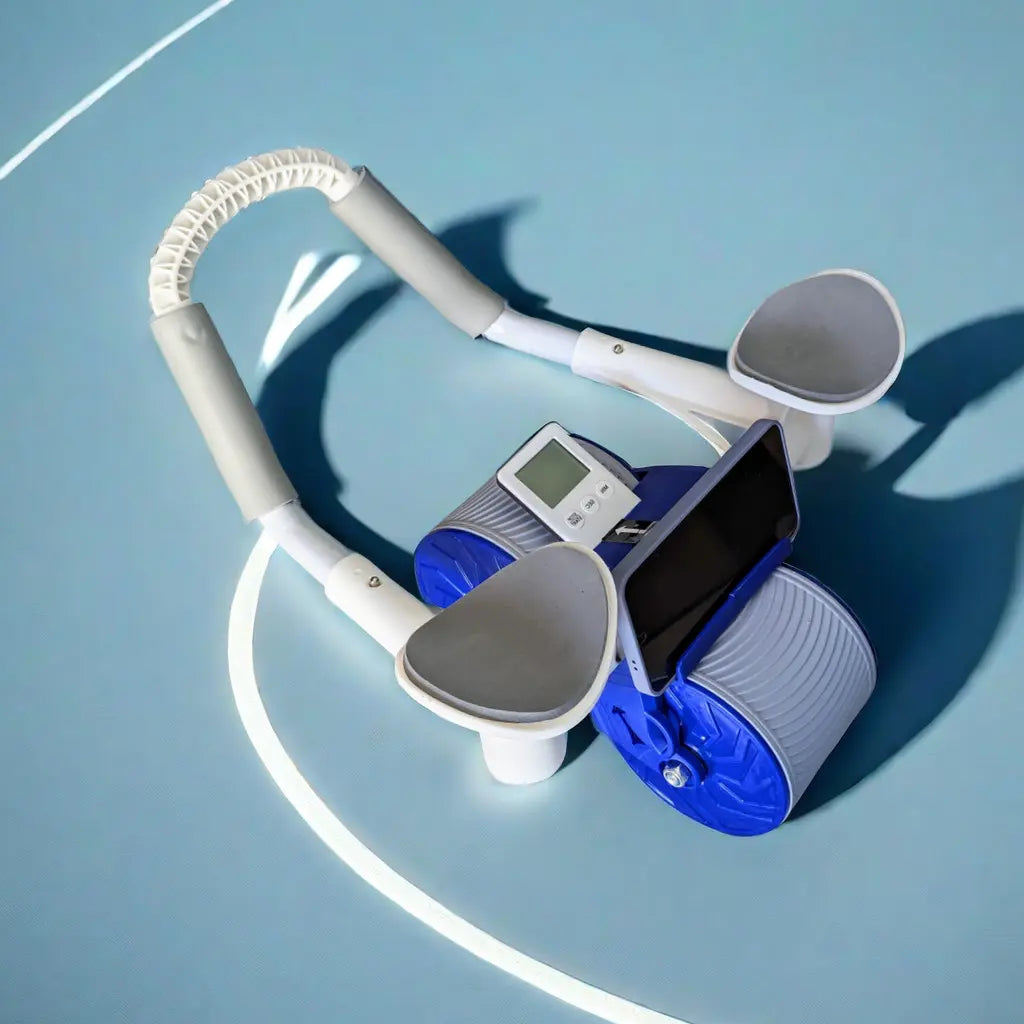 Ab Roller Wheel with Auto Rebound & Timer