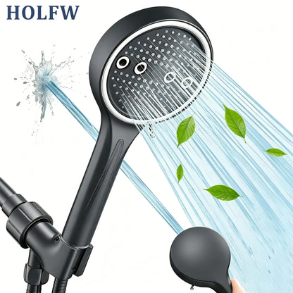 6-Mode High Pressure Handheld Shower Head with Rainfall & Massage Spray