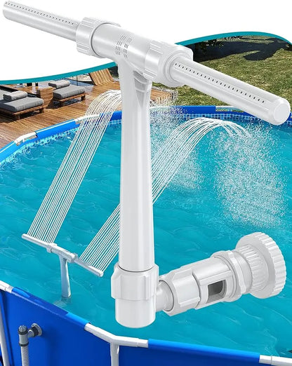 Poolhacker Pool Fountain – Waterfall Spray for Above-Ground & Inground Pools