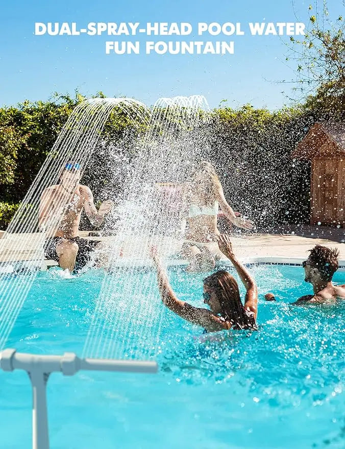 Poolhacker Pool Fountain – Waterfall Spray for Above-Ground & Inground Pools