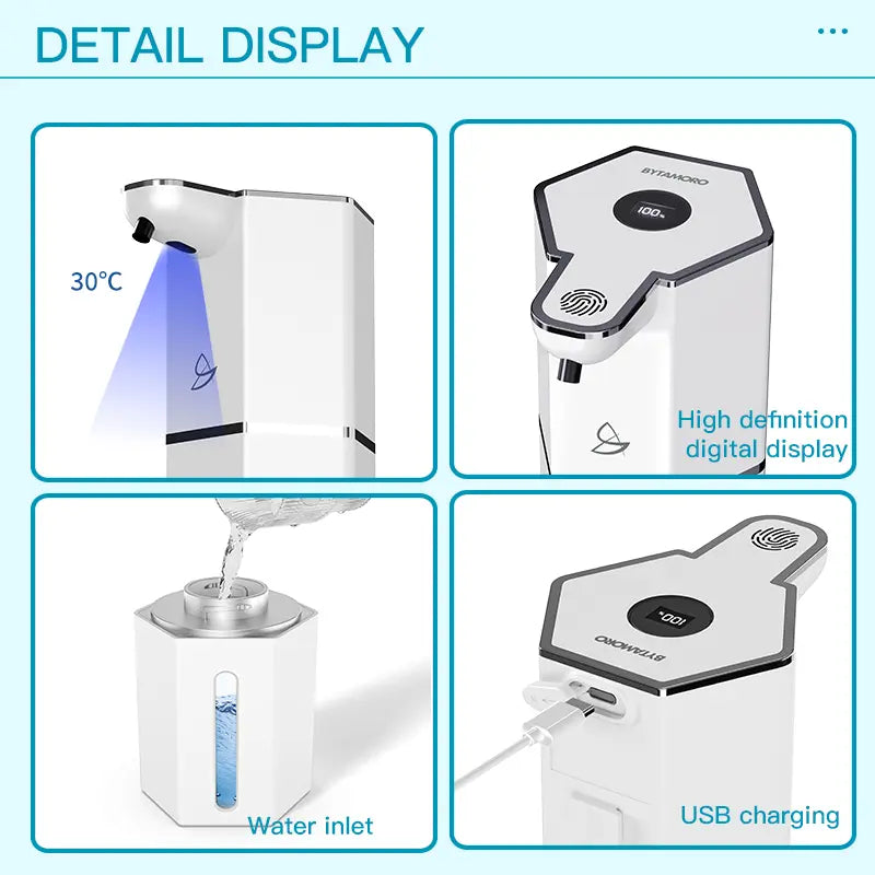 Touchless Foaming Soap Dispenser with USB Charging