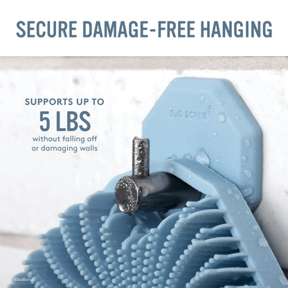 Sud Scrub Stainless Steel & Silicone Shower Wall Hook