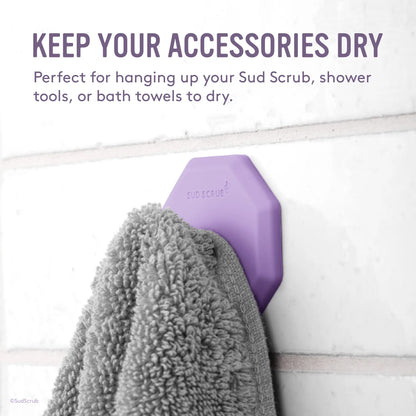 Sud Scrub Stainless Steel & Silicone Shower Wall Hook